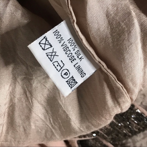 REISS Beaded Top Blouse Cut Out Tie Back Size 6 - Picture 7 of 16